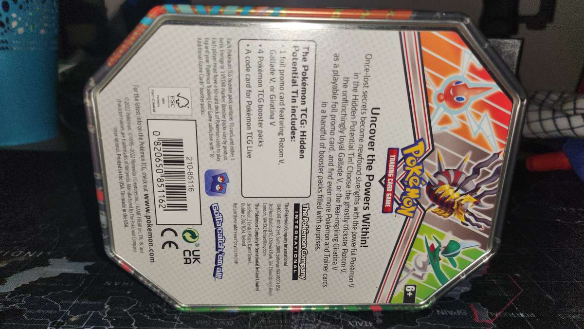 ORIGINAL POKEMON CARDS AUCTION TIN