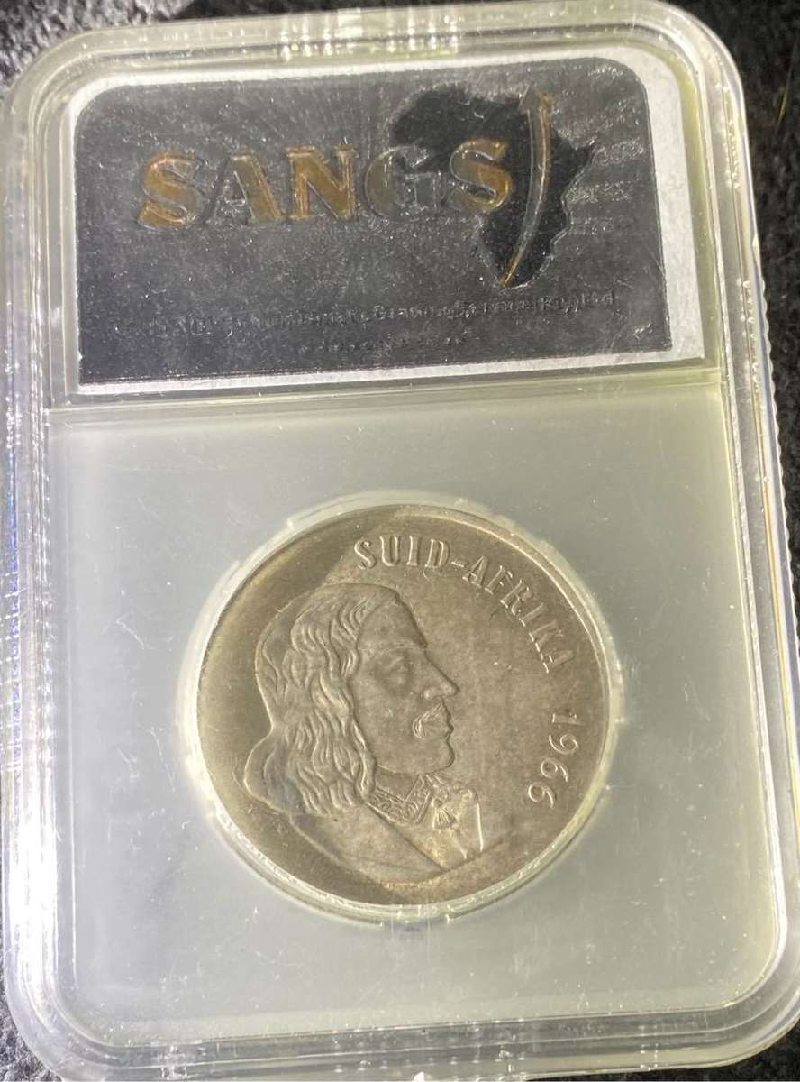 1966 South Africa R1 Silver Afrikaans