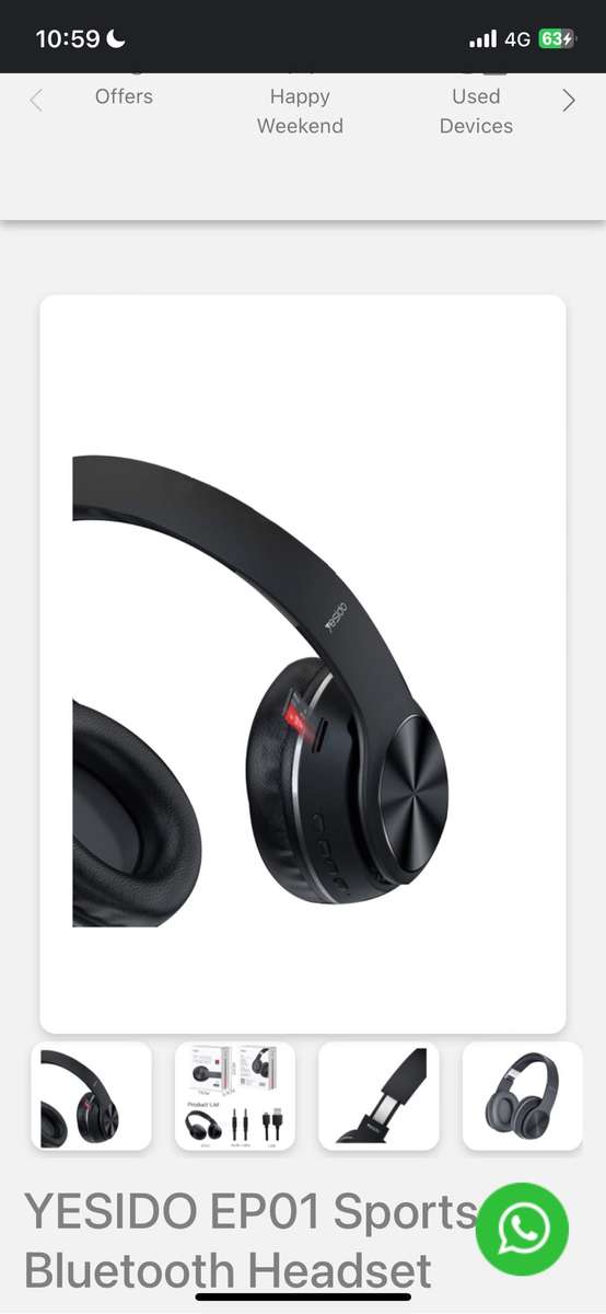 YESIDO EP01 Sports Bluetooth Headset *BRAND NEW* *UNBOXED DEAL*