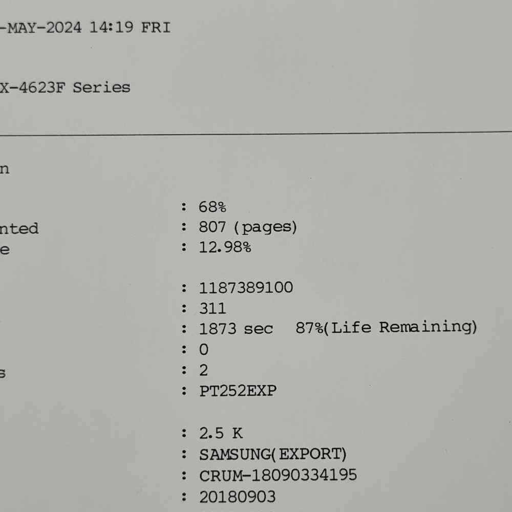 Samsung SCX-4623F mono Lazer printer