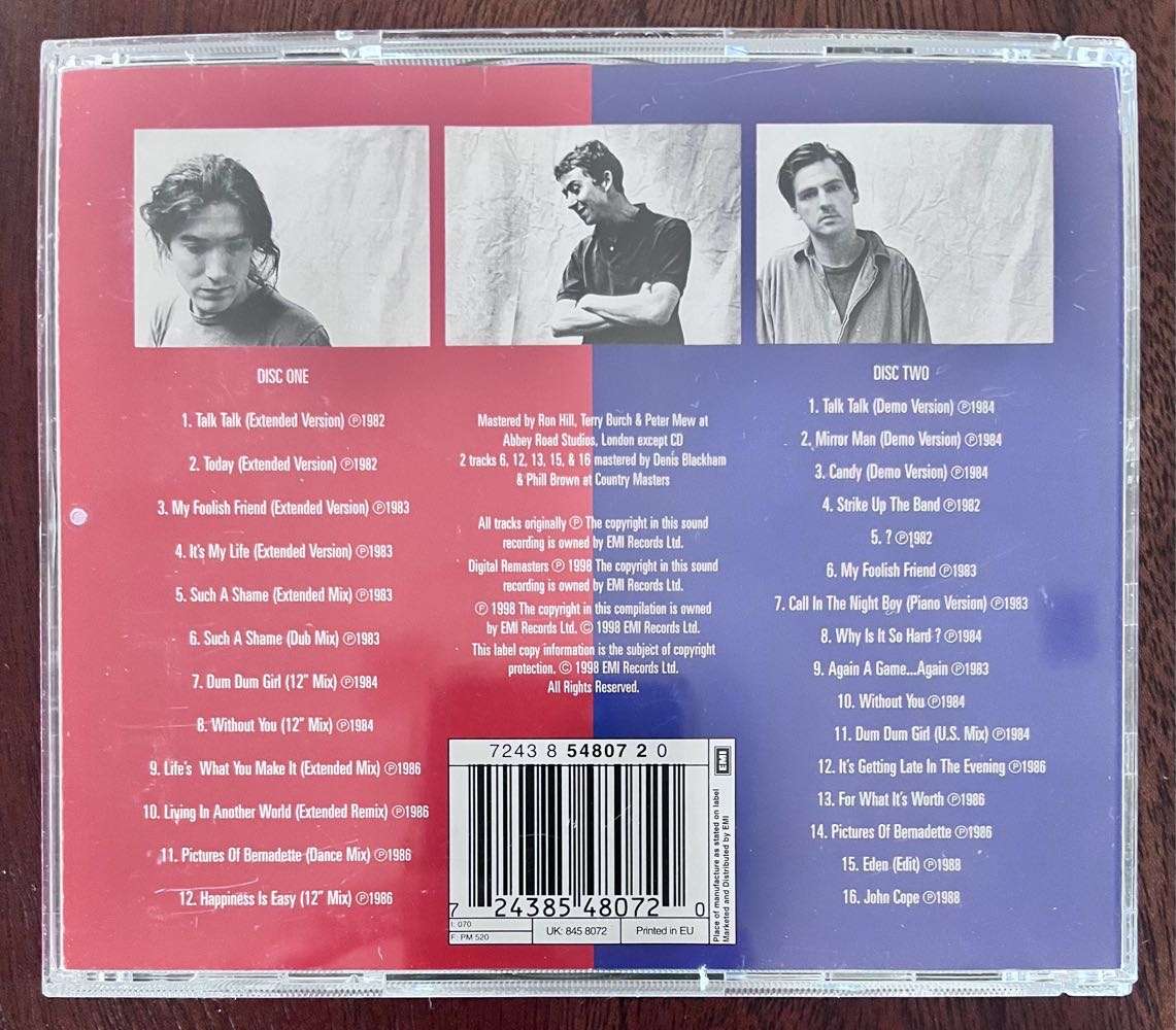 Double CD Talk Talk - Asides Besides (1996)