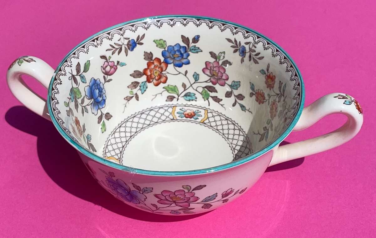 Vintage Sale - Copeland Spode Royal Jasmine Soup Coupe - Made in England