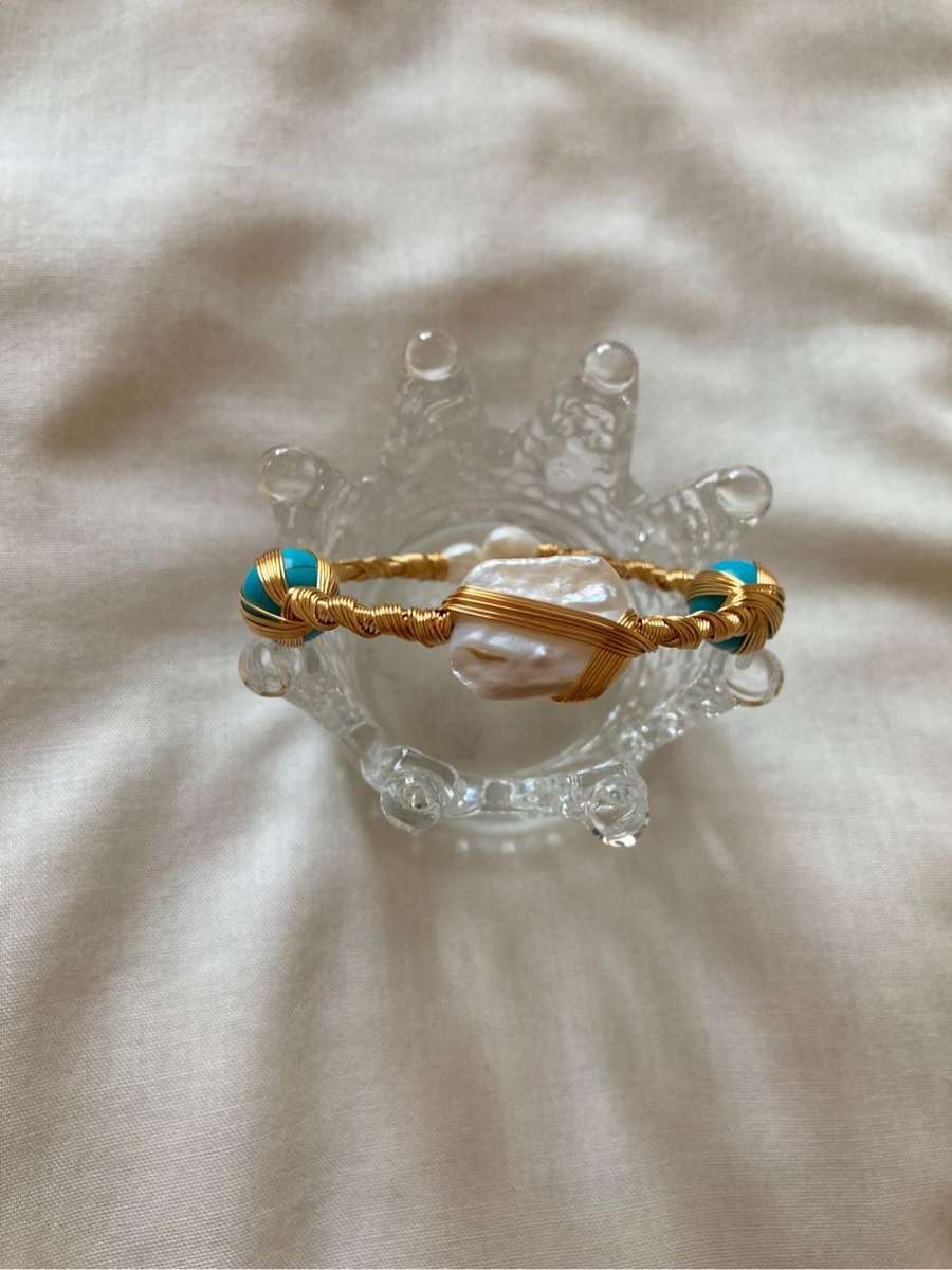 Pearl Crystal Bangle
