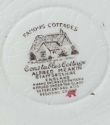 Vintage Sale - Alfred Meakin Constables Cottage Saucer