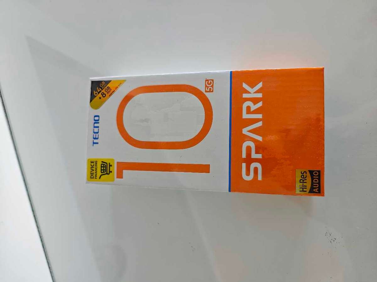 *Sealed* Techno Spark 10 5G 64GB Dual Sim 4+4GB RAM Meta Black