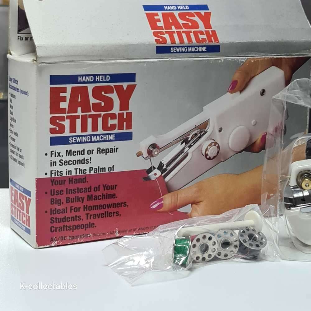Battery operated hand held sewing machine