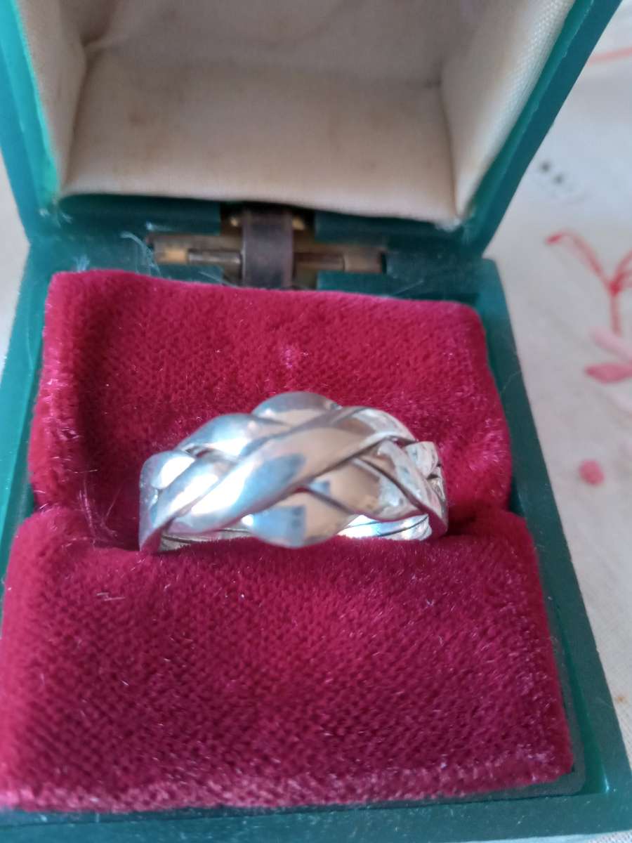 Sterling Silver Puzzle Ring