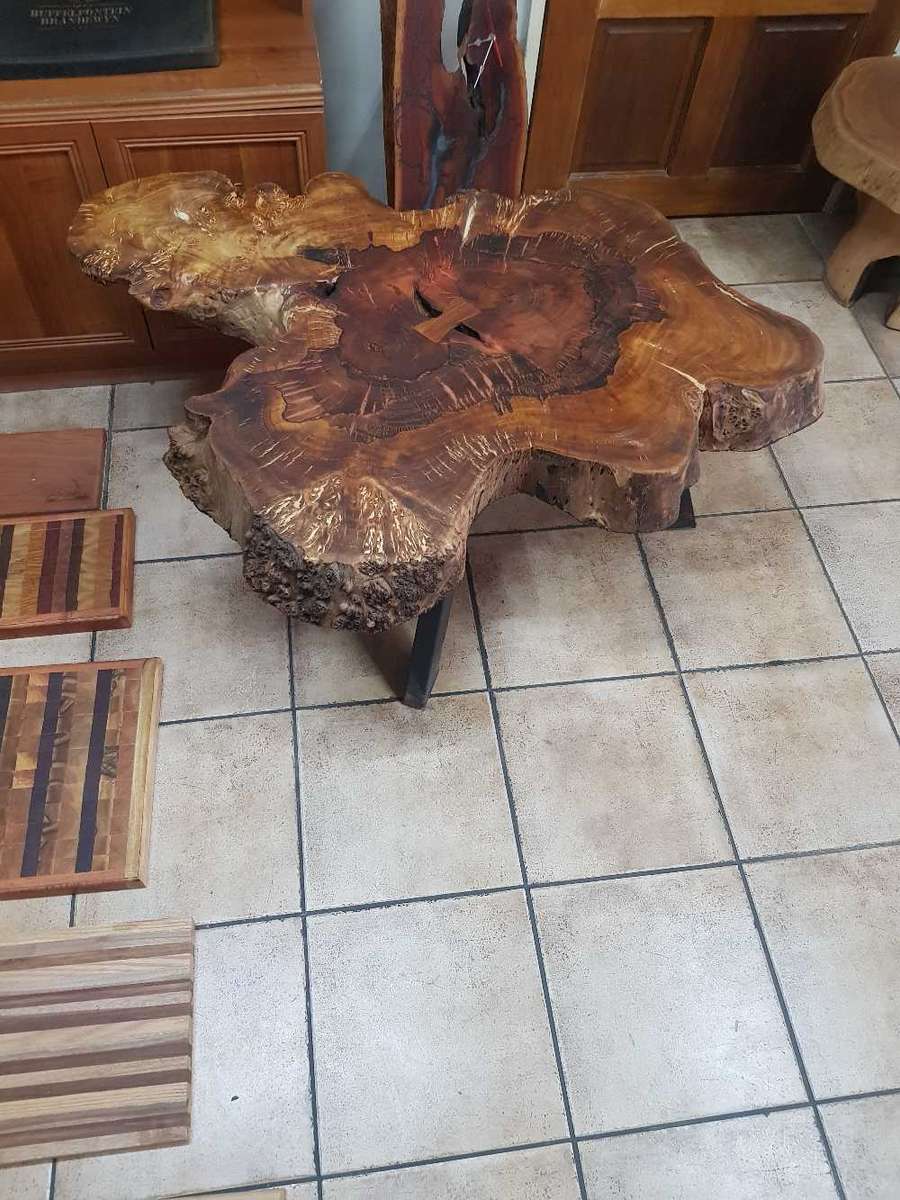 Pepper wood live edge coffee table