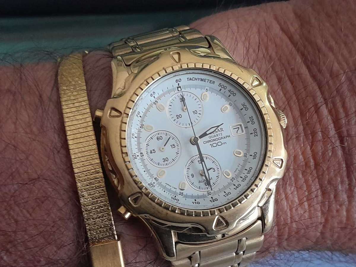 Vintage Pulsar Chronograph, New condition.  Model  Y182-6A00