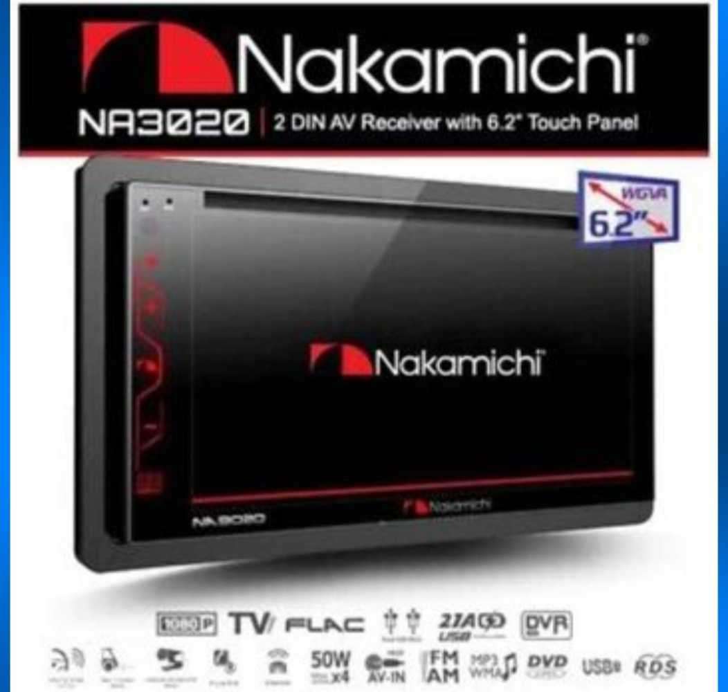 Nakamichi NA3020 2-DIN Built-in Bluetooth Touch Screen With Backup Camera