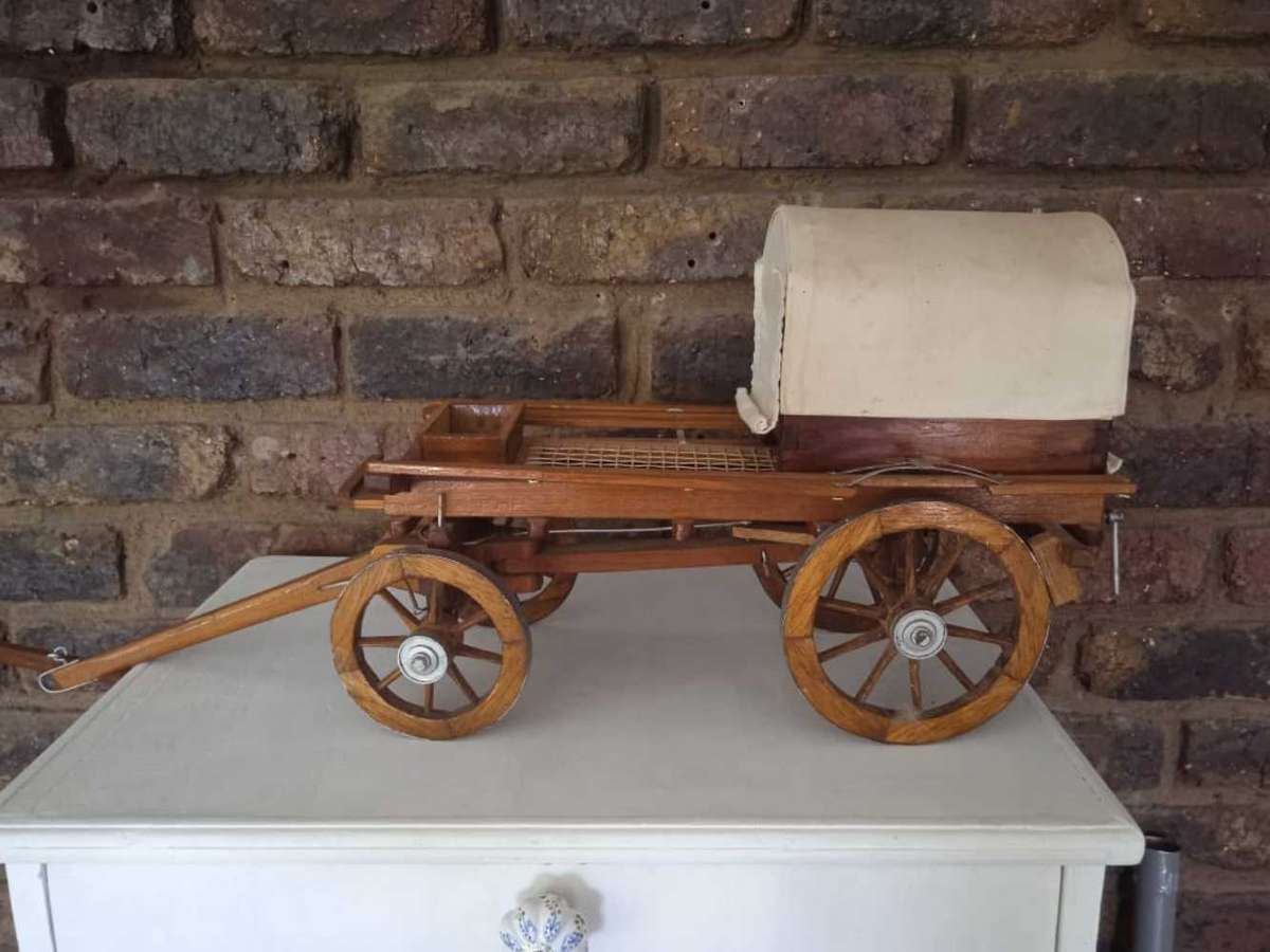 Handcrafted wooden ossewa wagon