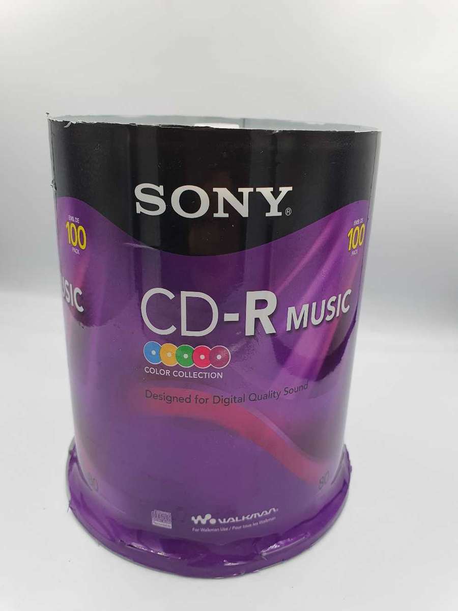 100 SONY CD-R Music Disc - New - packaging worn.