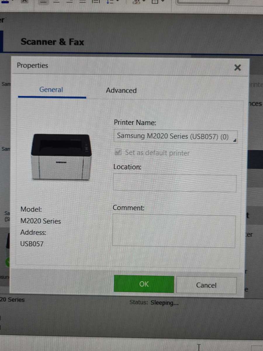 Samsung Express m2020 laser monochrome printer