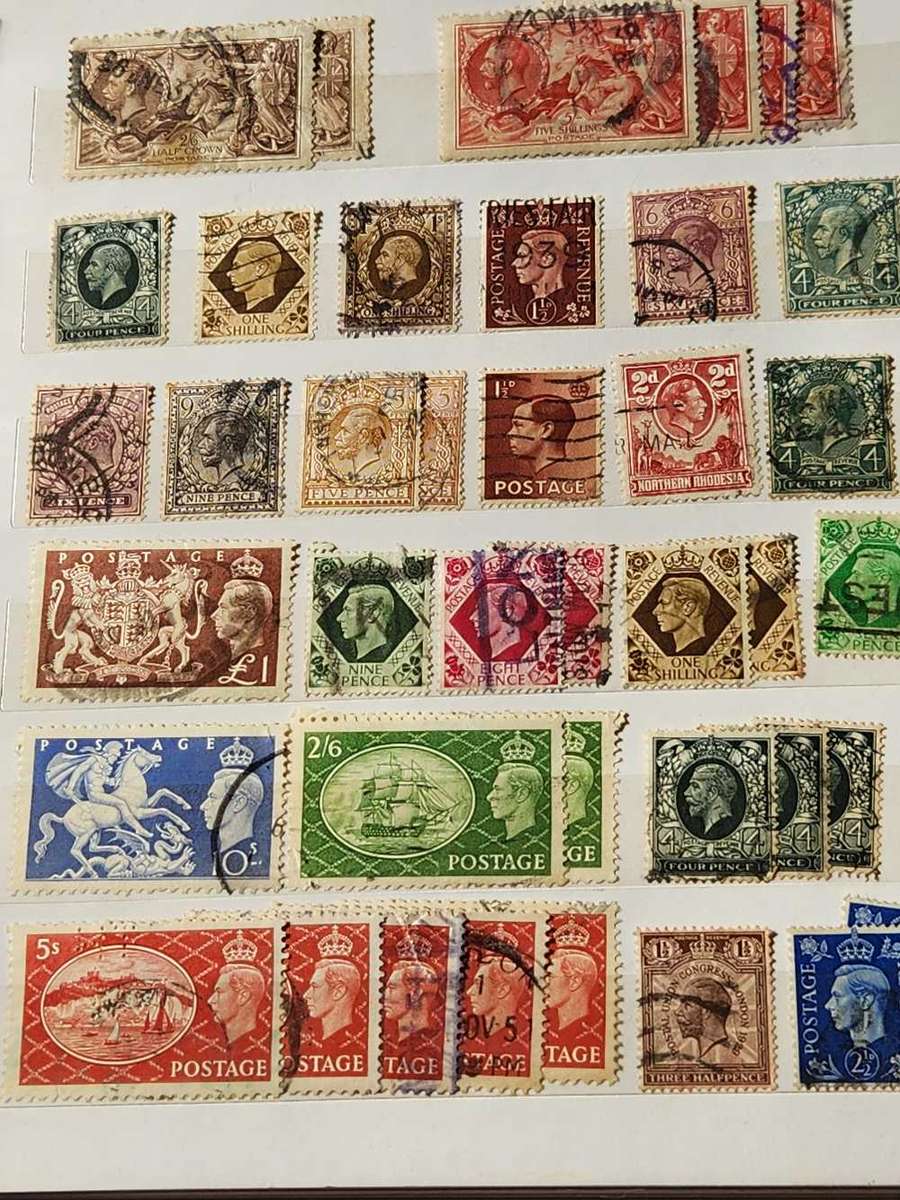 GB - HUGE Value selection in lovely A5 SunSun Stock book - 1 Stamp will pay for all this Treasure