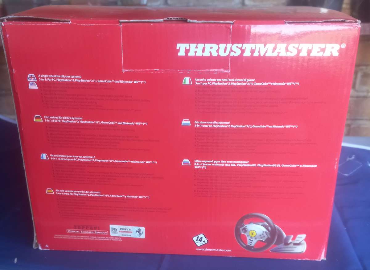 Ferrari Thrustmaster universal challenge racing wheel