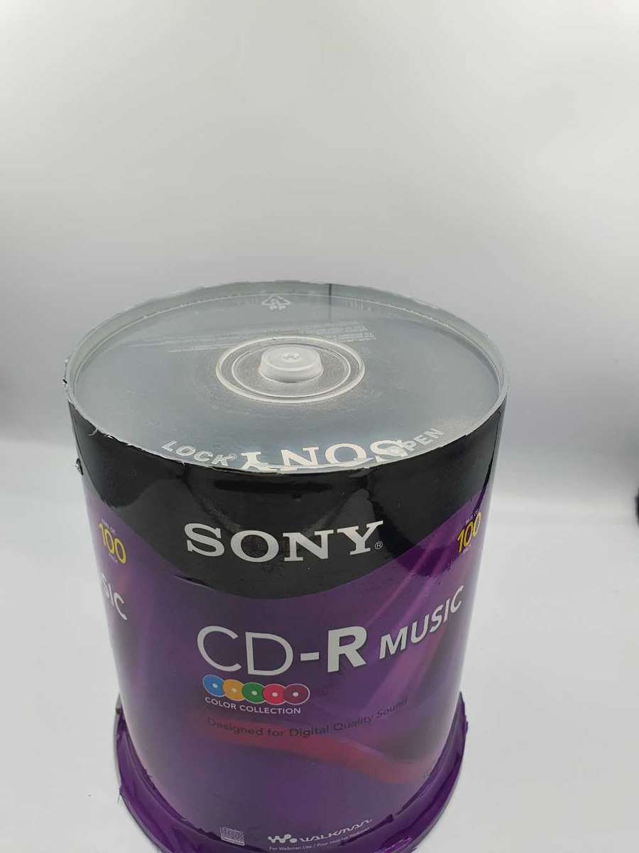100 SONY CD-R Music Disc - New - packaging worn.