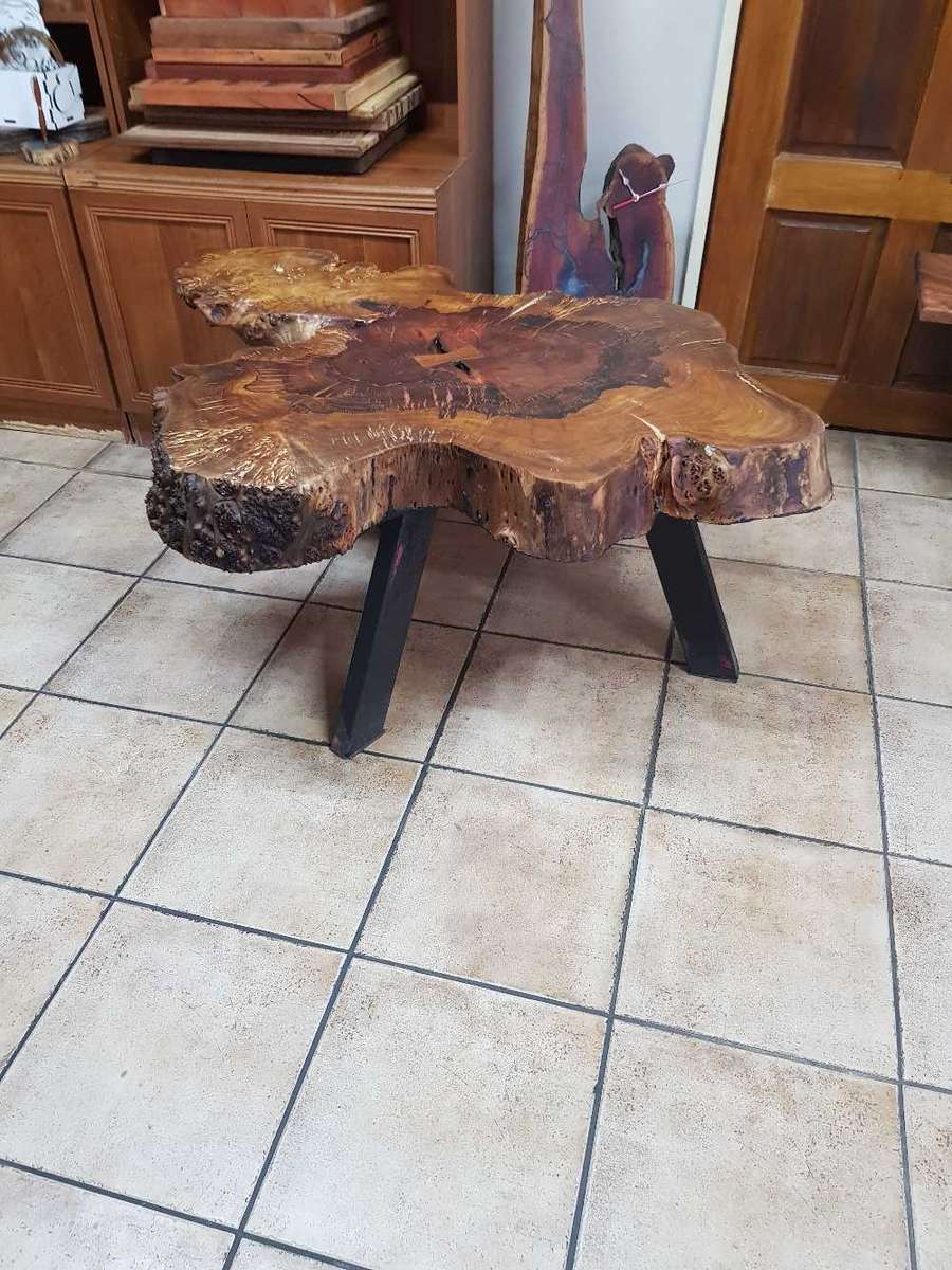 Pepper wood live edge coffee table