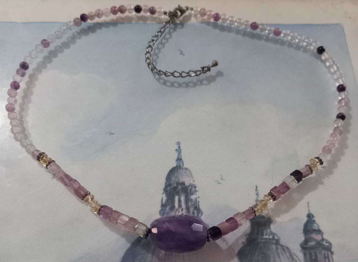 Lovely Amethyst Beads Necklace