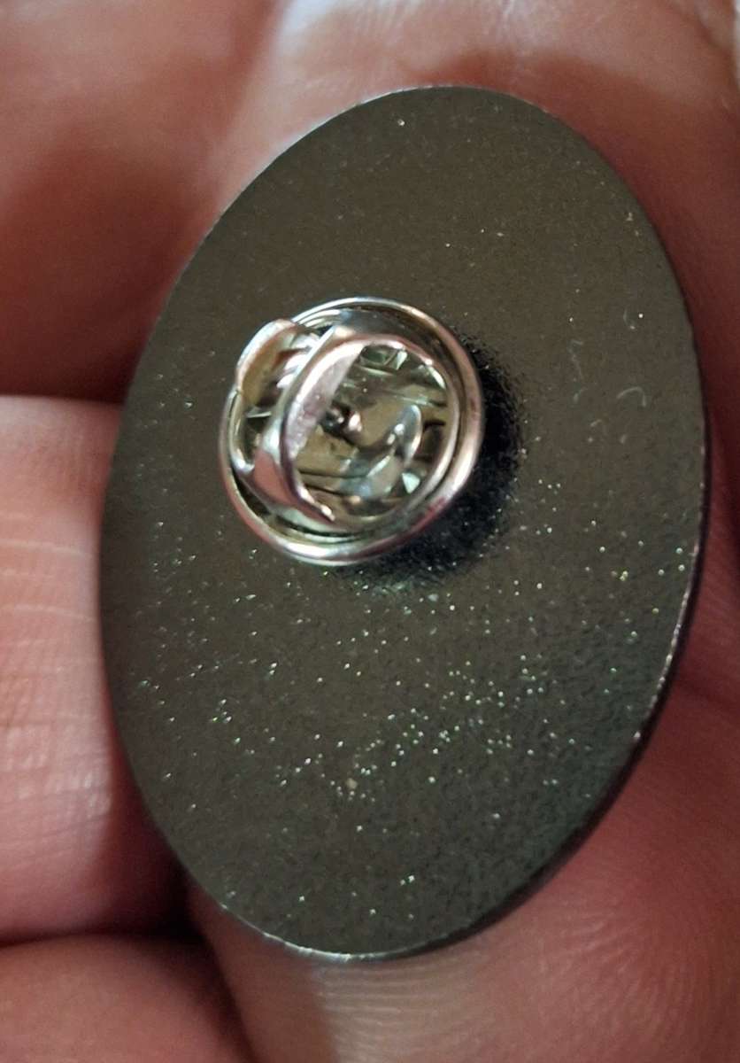 Poppy pin remembrance badge