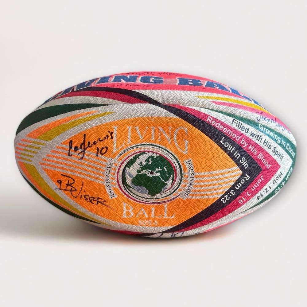 Autographed Springboks & All Blacks Rugby Balls