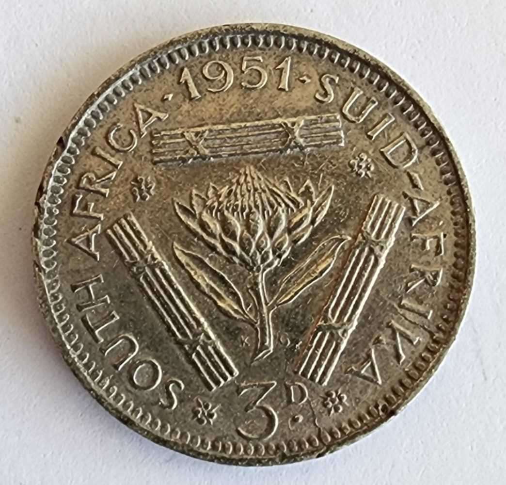 1951 Threepence