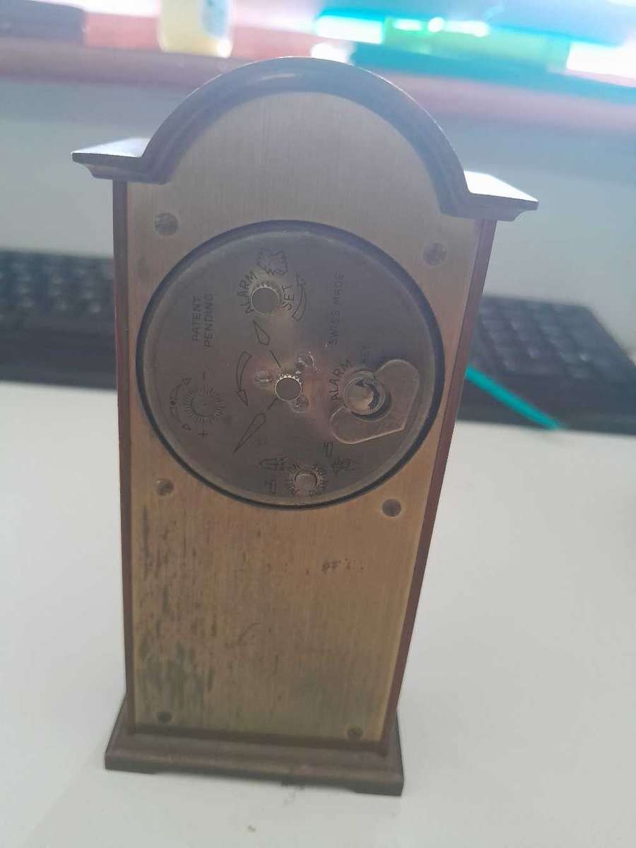 Swiza tempus fugit carriage alarm clock