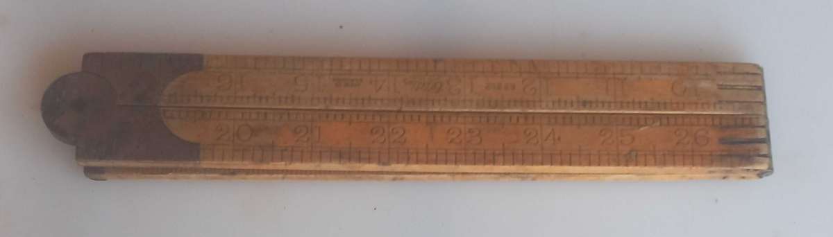 Vintage folding ruler
