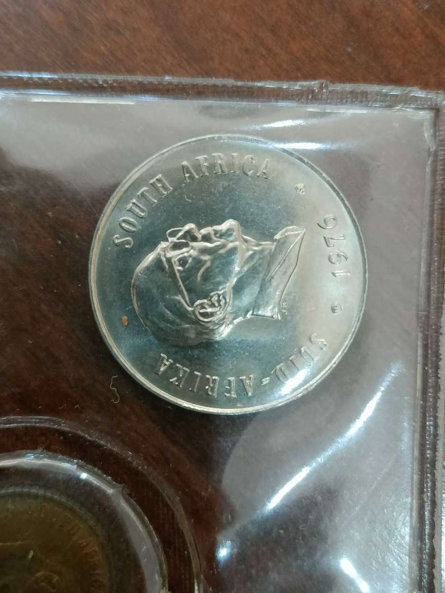 1976 South Africa Coin Set Uncirculated (1/2c - R1)