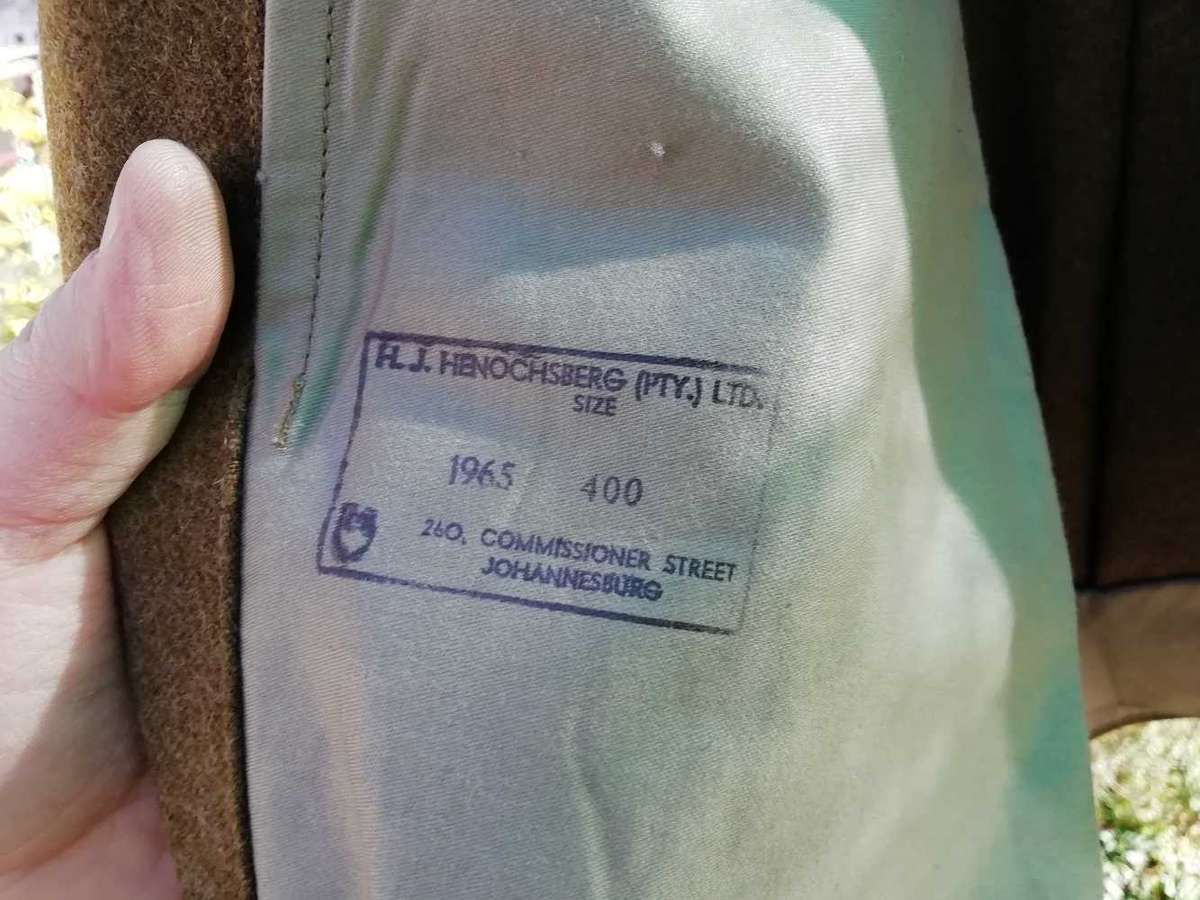 1960s SADF Bunny Jacket uniform