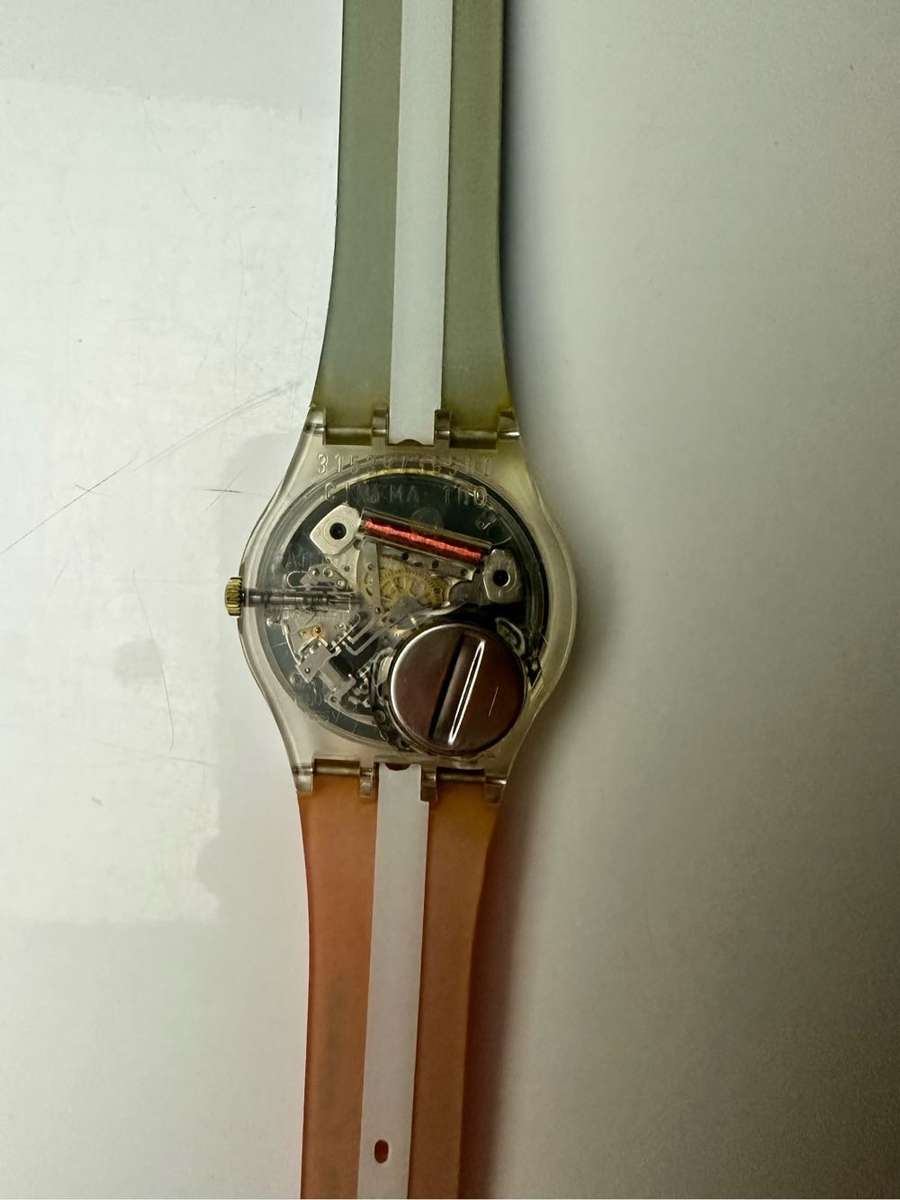 1995 MINT VINTAGE SWATCH ARTISTS EIGA-SHI GZ141 BY AKIRA KUROSAWA `100 YEARS OF CINEMA` WATCH