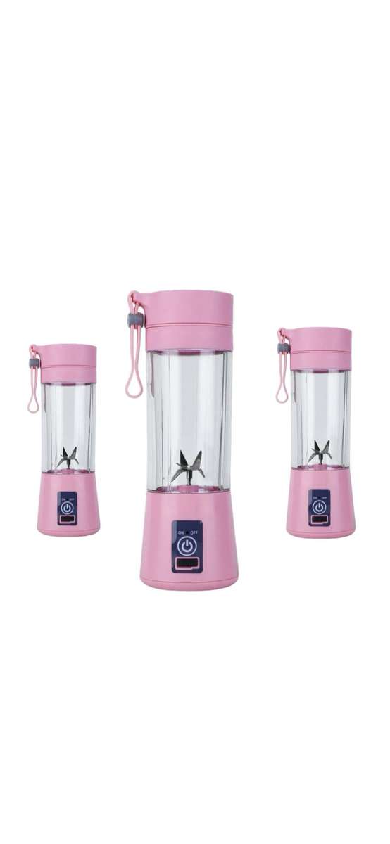 Portable Smoothie Blender, Juicer set of 3 pink ***UNBOXED DEAL***