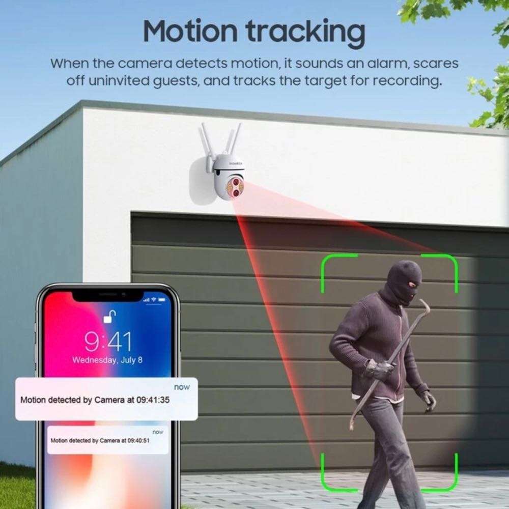 4MP WiFi Wireless PTZ Security Camera