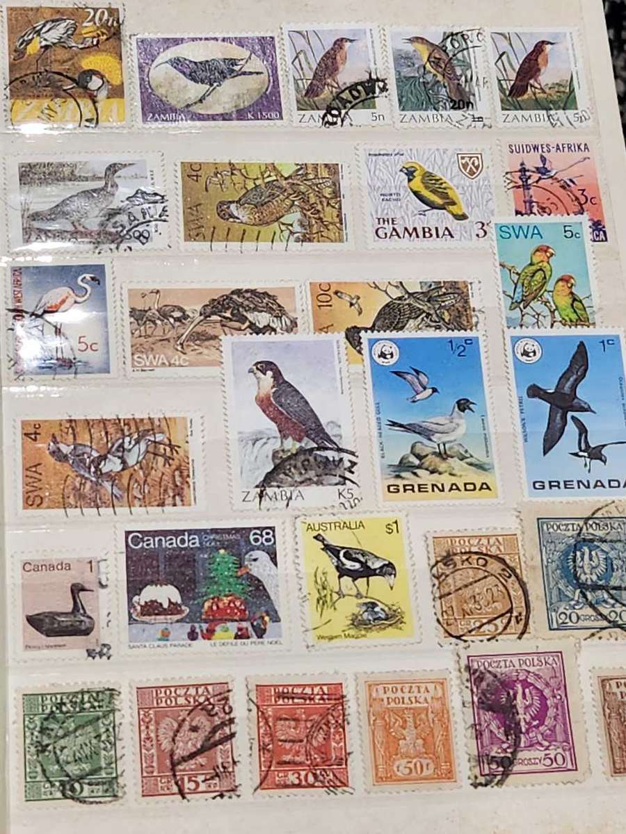 Bird thematics in small used Kek album (75% filled) - Incredible selection in lovely used album