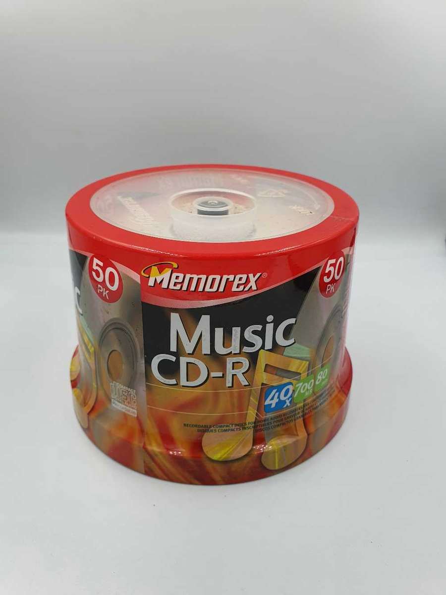 Memorex Music CD-R 50 Pack 700MB 80 Minute 40x Speed Sealed