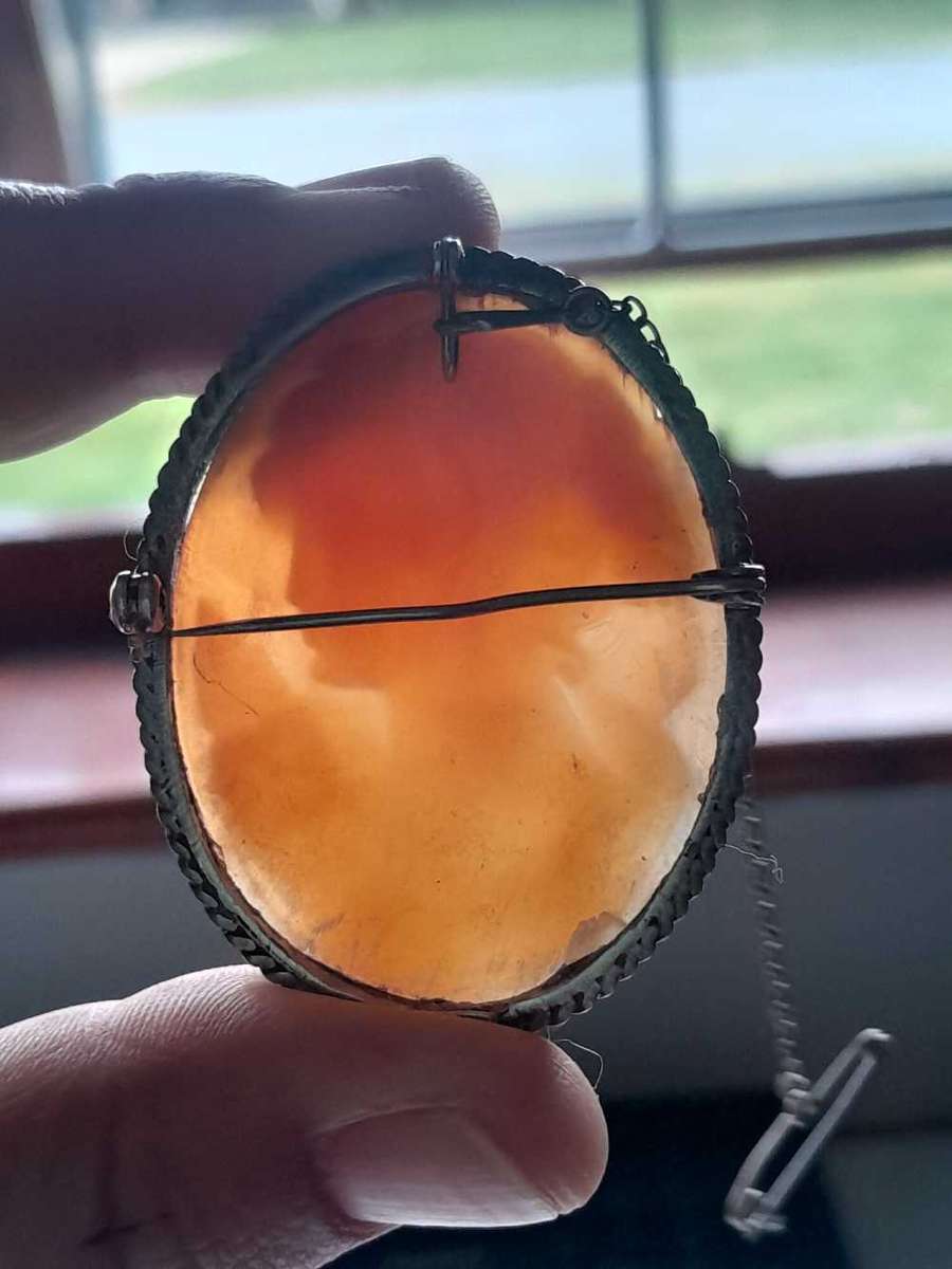 Beautifull vinatge Camoe in 925 Silvier