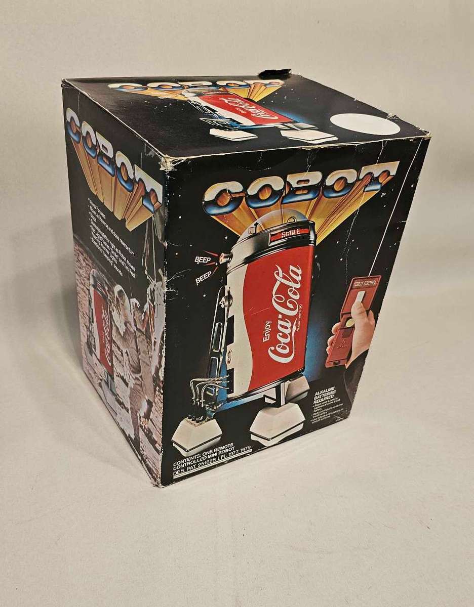 Vintage Coca Cola R2D2 Remote Control Robot in Original Box