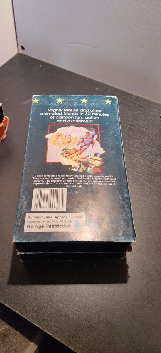 5 Vintage Cartoon VHS movies