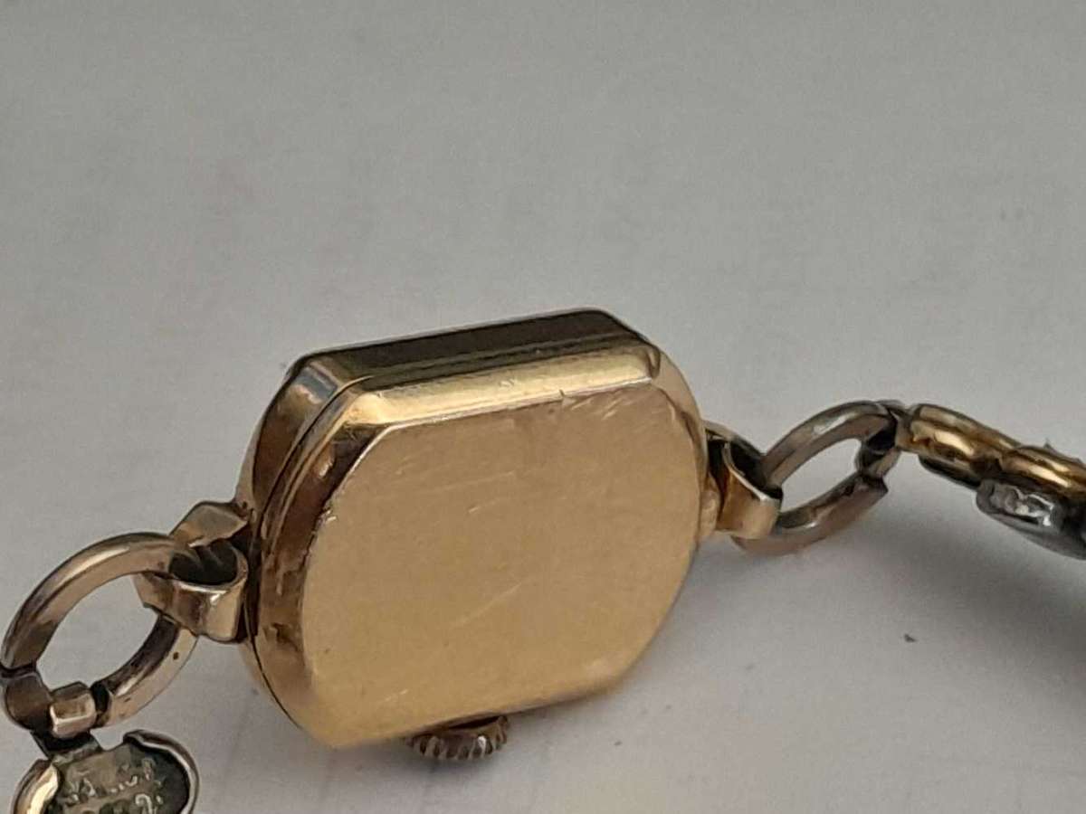 Omega cocktail/bracelet wind up watch. Service required.