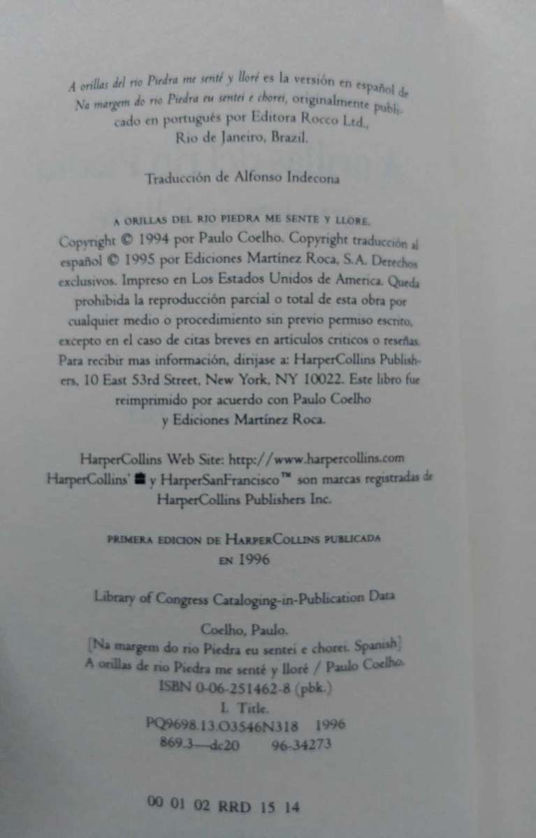 A orillas del río Piedra me senté y lloré - Paulo Coelho