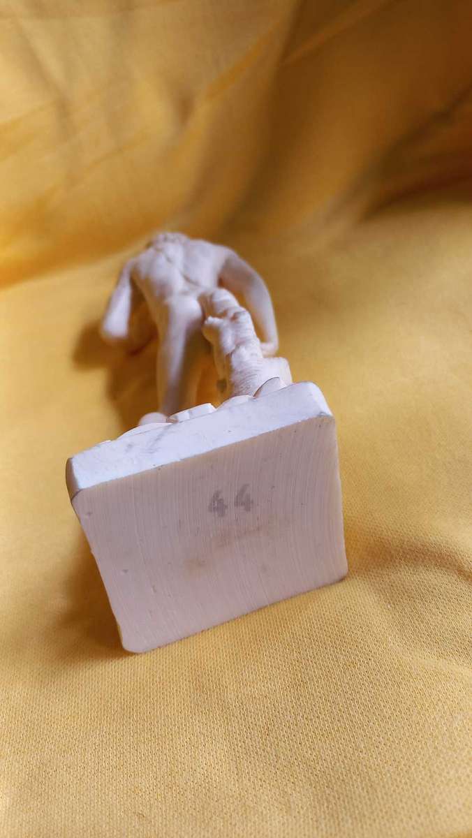 Vintage nude statues of Davide and Aphrodite Venus