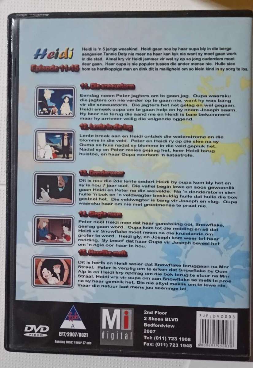 Heidi Episode 11-15 DVD