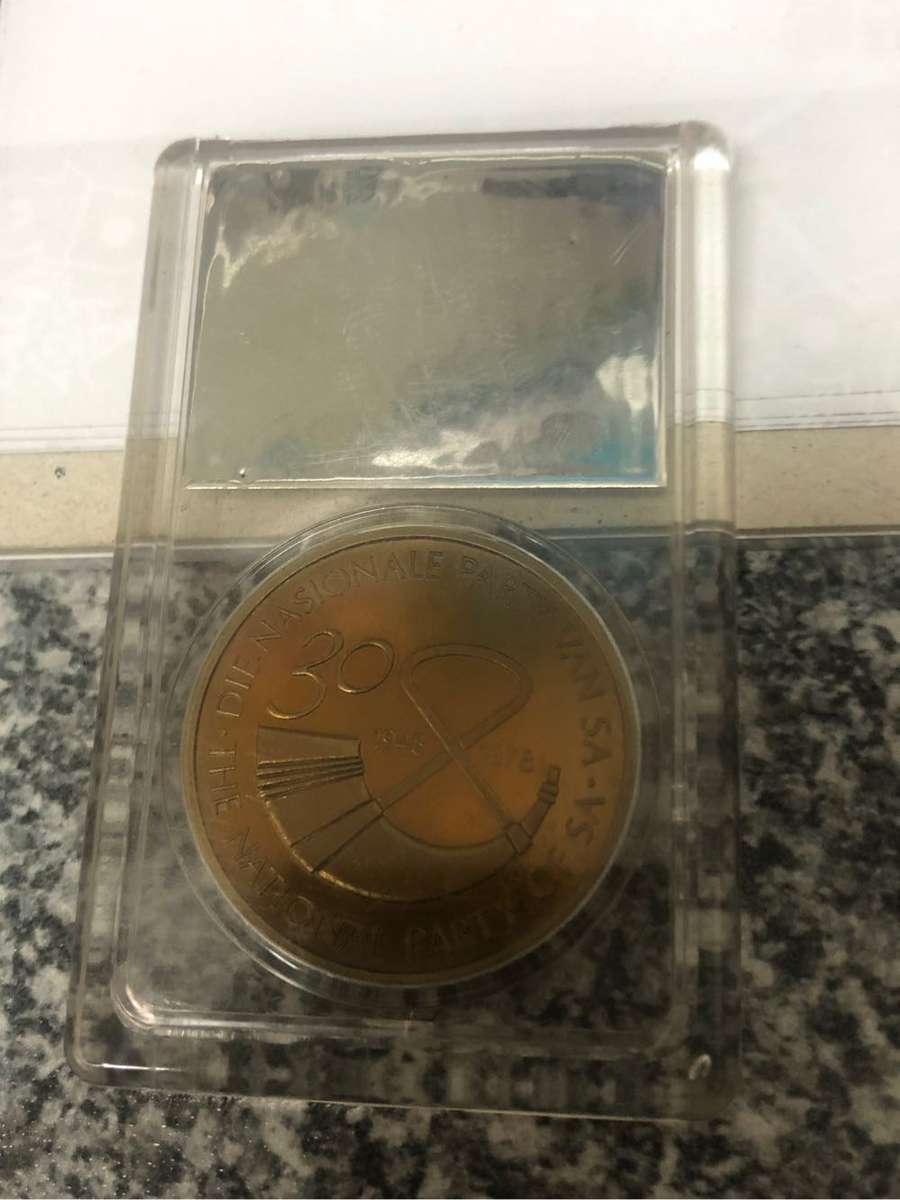 John Vorster coin in bronze