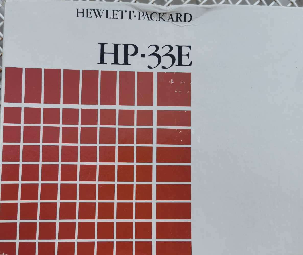 Hewlett Packard HP-33E calculator