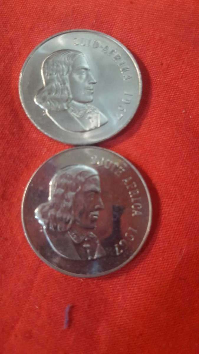1967 unc 50c coins x2