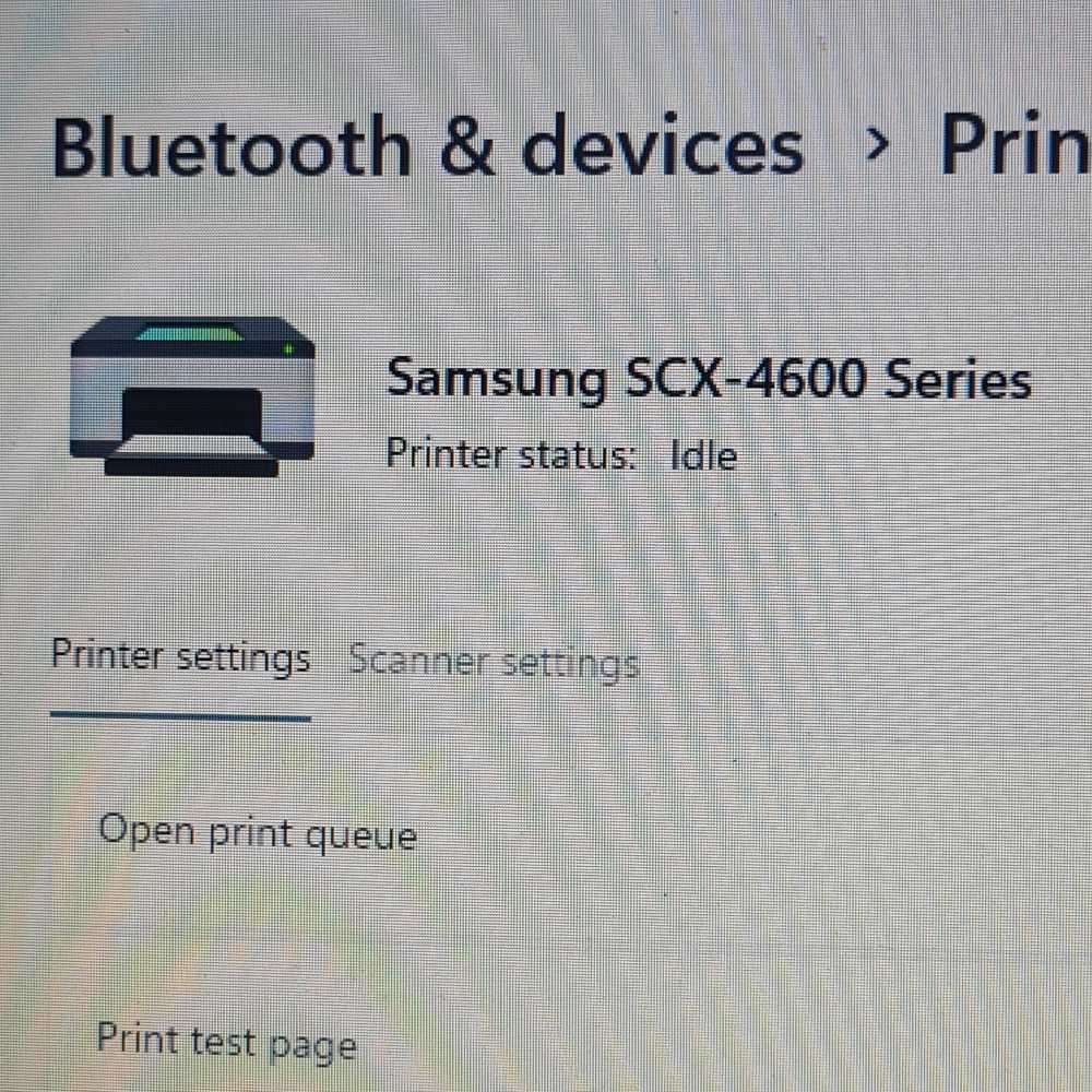 Samsung SCX 4600 fast cpu Lazer Mono printer