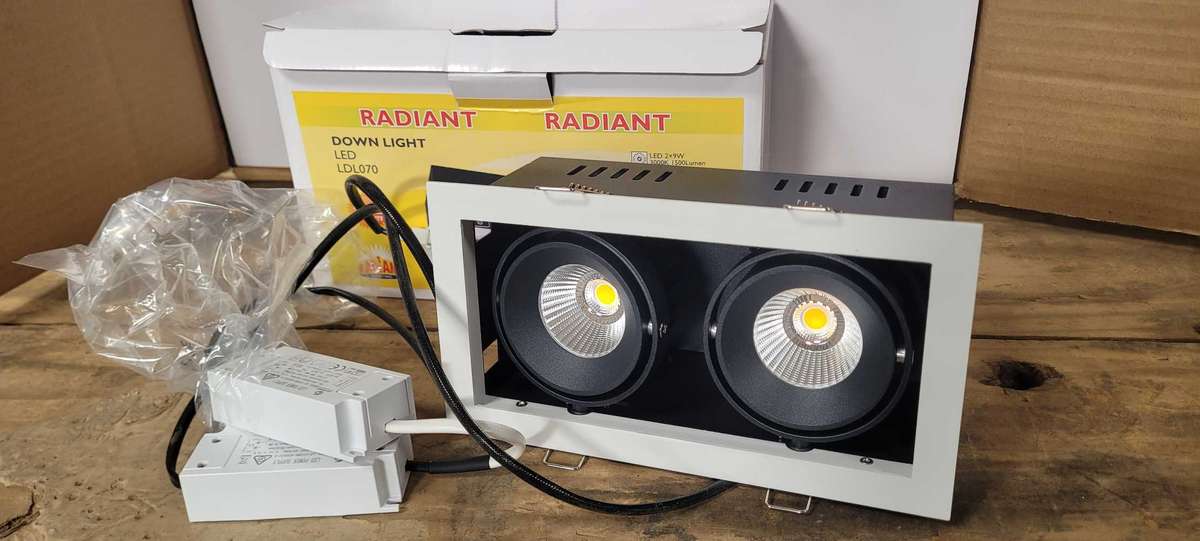 2x9w LED Quality Osram Downlight Twin Set (Bid per piece)