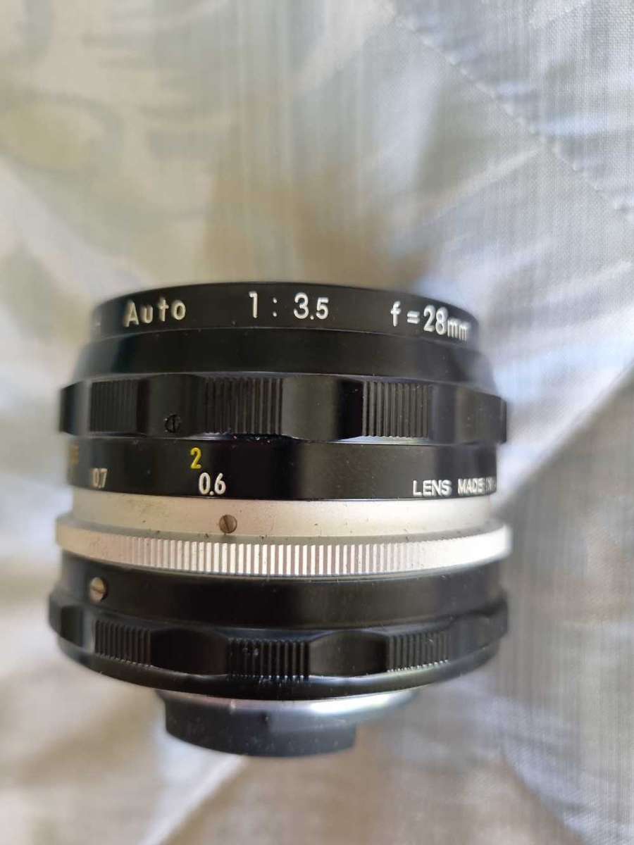 Vintage Tamron and Nikkor film camera lenses