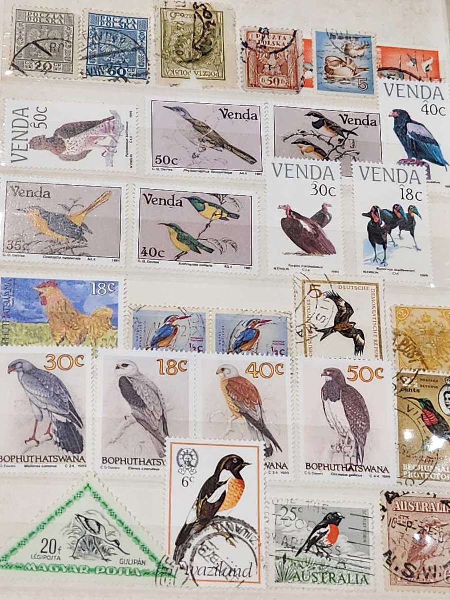 Bird thematics in small used Kek album (75% filled) - Incredible selection in lovely used album