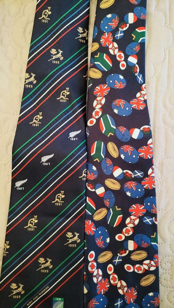Commerative 1995 Rugby World Cup Tie & 1999 World Cup Tie