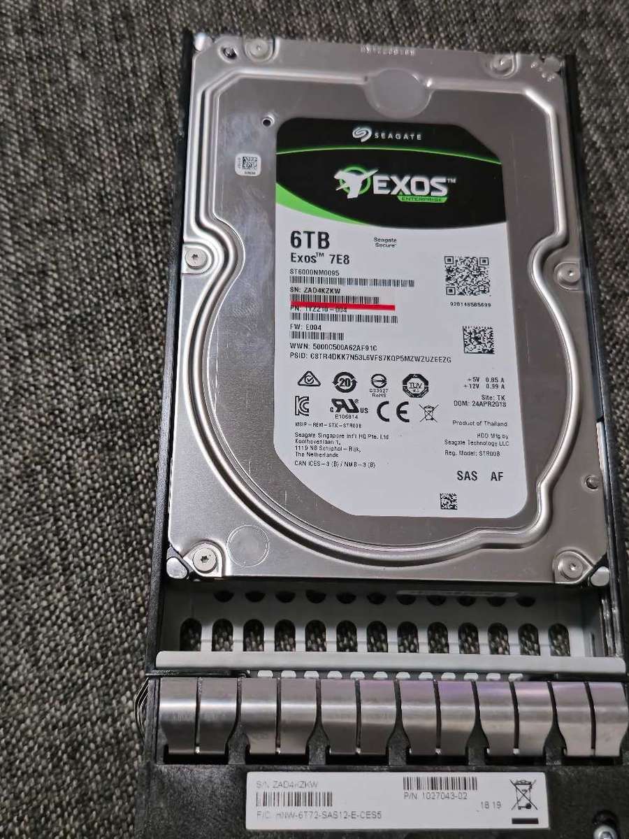 6Tb Seagate Exos Enterprise  Hdd